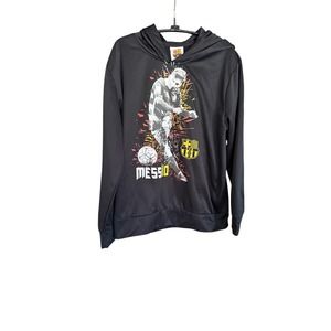 Lionel Messi Hoodie Sweatshirt YOUTH XLTG QATAR FCB Soccer Barcelona Authentic